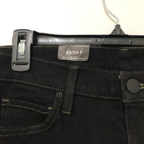 Hurley Men's Jeans Size 30 Black Denim Stretch Straight Flat Fronts Slim Fit - Picture 2 of 9